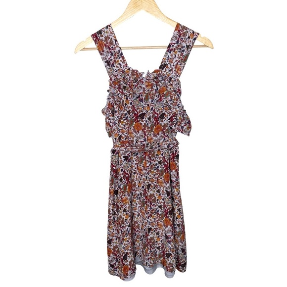 Madewell x Karen Walker Silk Floral Rosalie Ruffled Dress - Picture 7 of 16